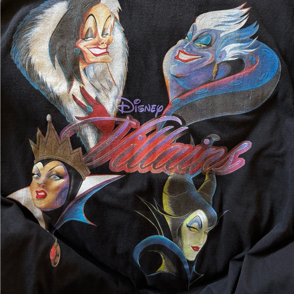 Disneyland Resort Vintage Villiains T-Shirt One Size • Oversized 90s Disney Tee